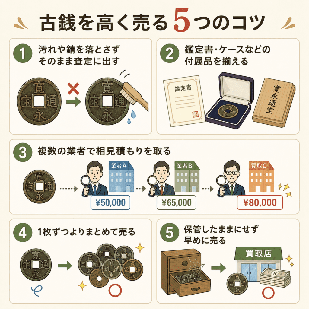 古銭を高く売るコツ